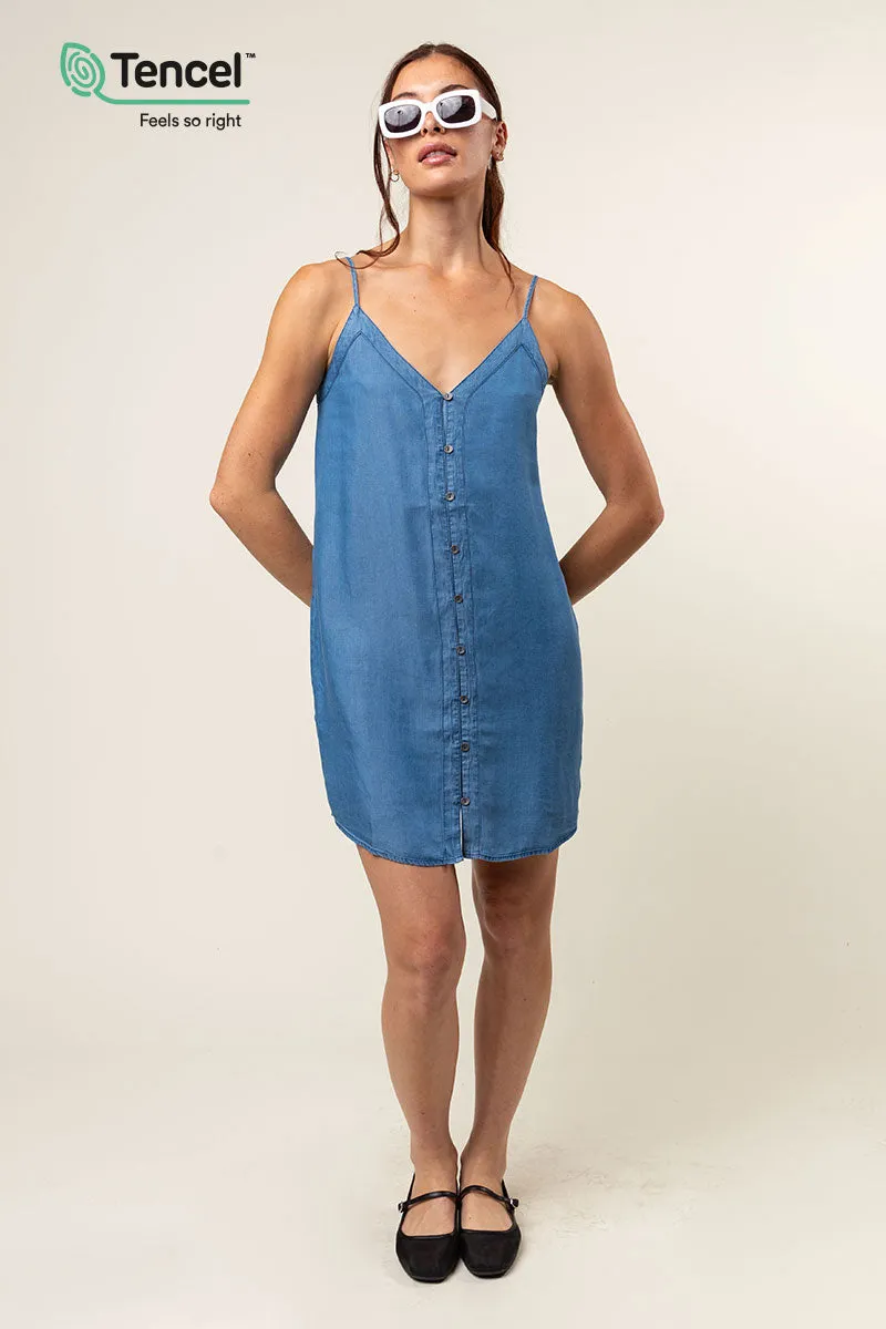 Tencel™ Button Front Cami Dress
