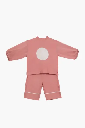 Three  I   Circle Top Co-Ord Top Cotton Poplin Chanderi