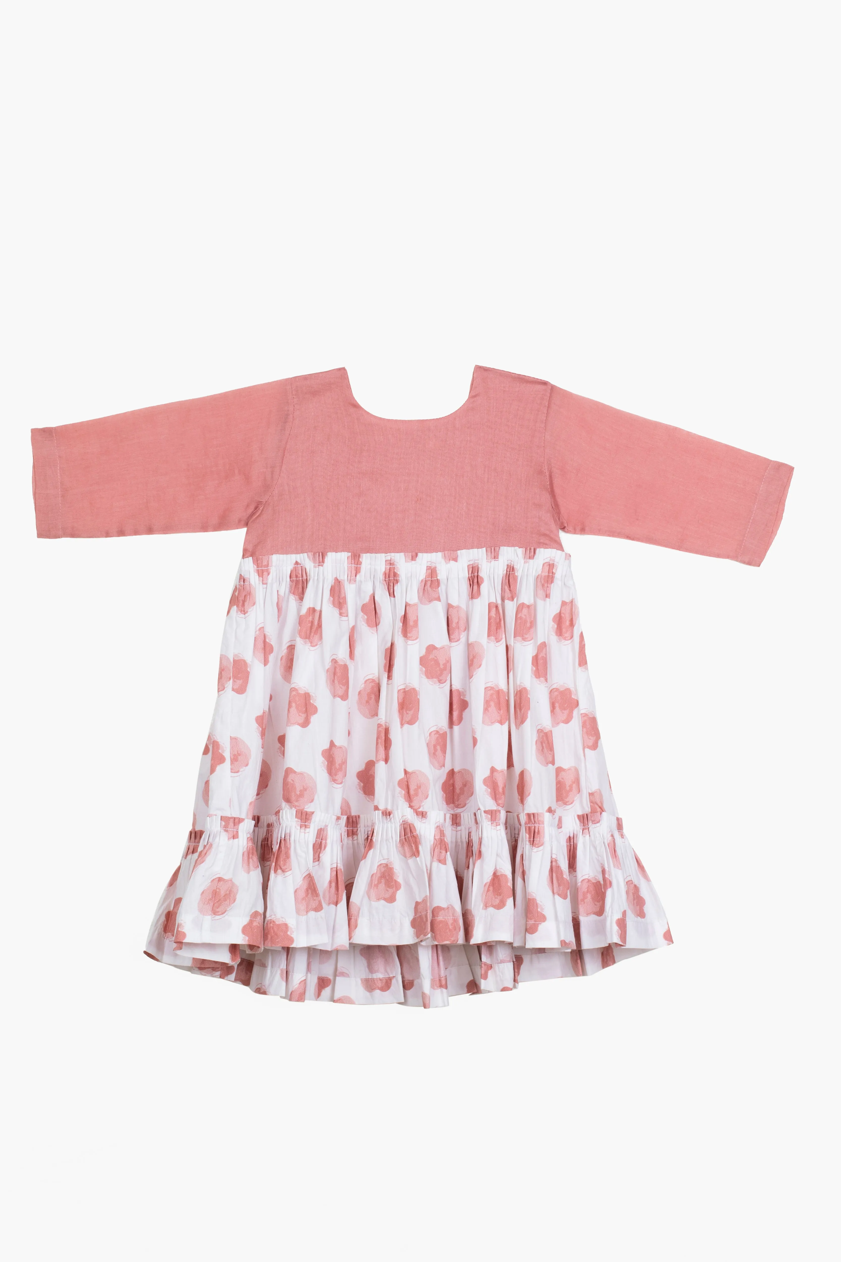 Three  I   Floral Frill Dress 100% Cotton Poplin