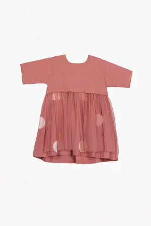 Three  I   Yoke Dress 100% Cotton Poplin  I Soft Net