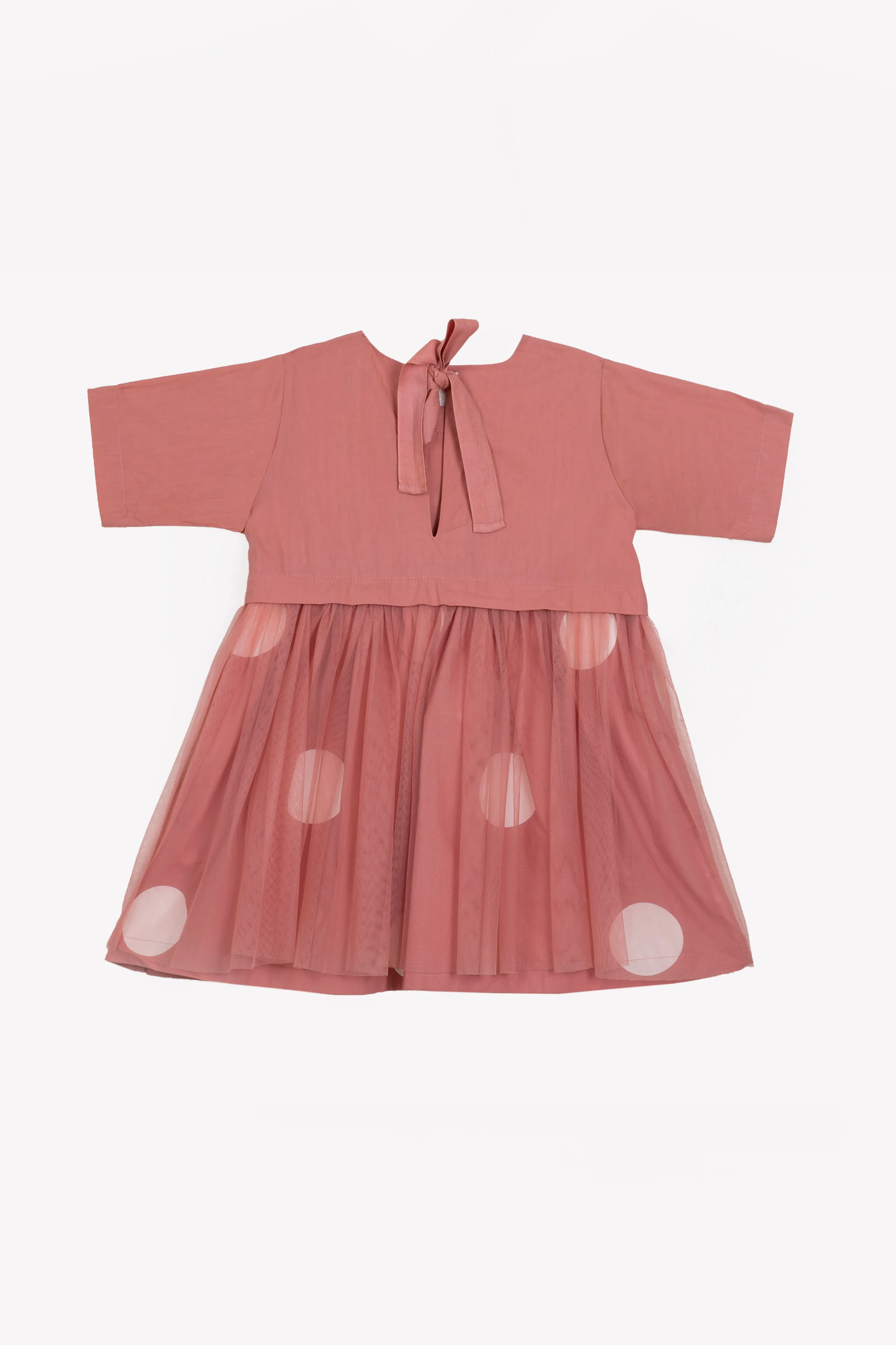 Three  I   Yoke Dress 100% Cotton Poplin  I Soft Net