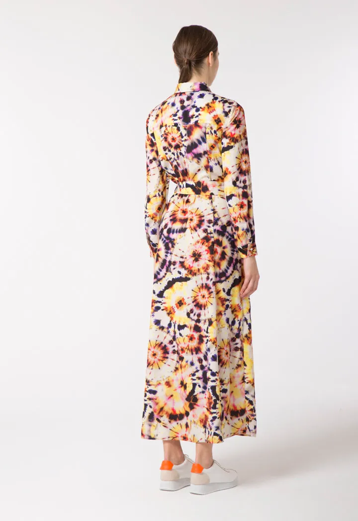 Tie Dyed Collared Dress