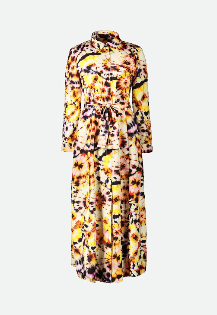 Tie Dyed Collared Dress
