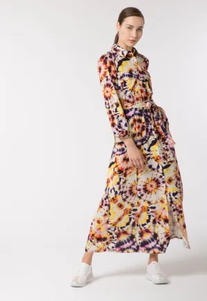 Tie Dyed Collared Dress