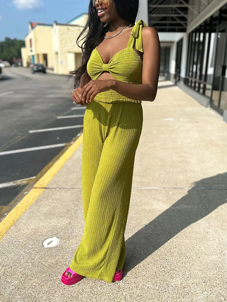 Tie Shoulder Jumpsuit
