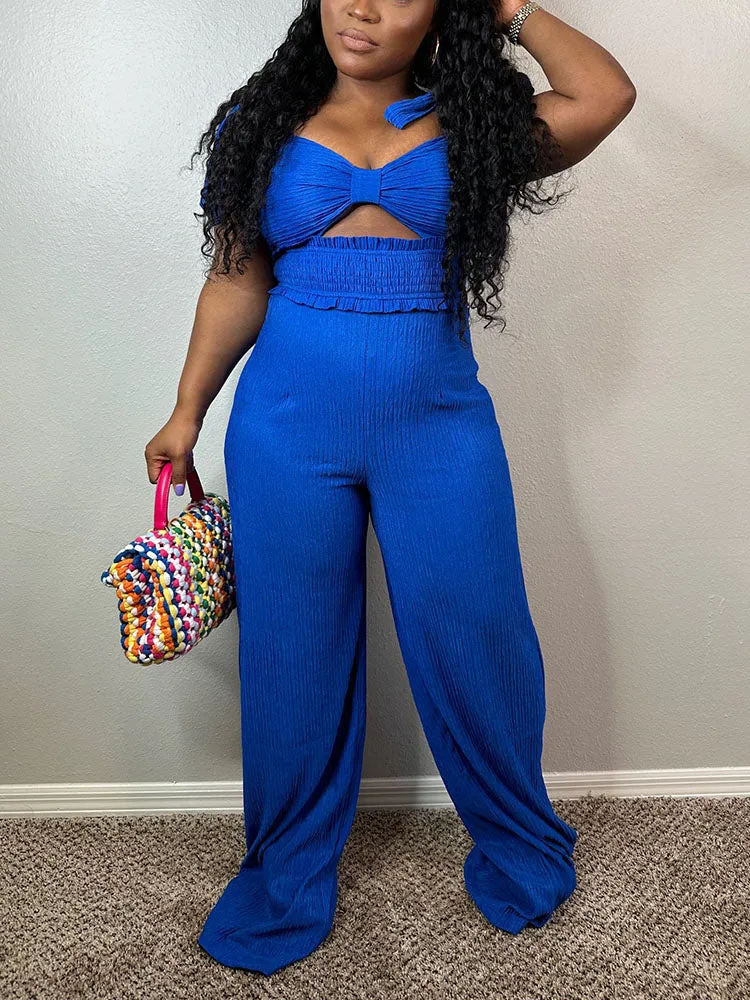 Tie Shoulder Jumpsuit