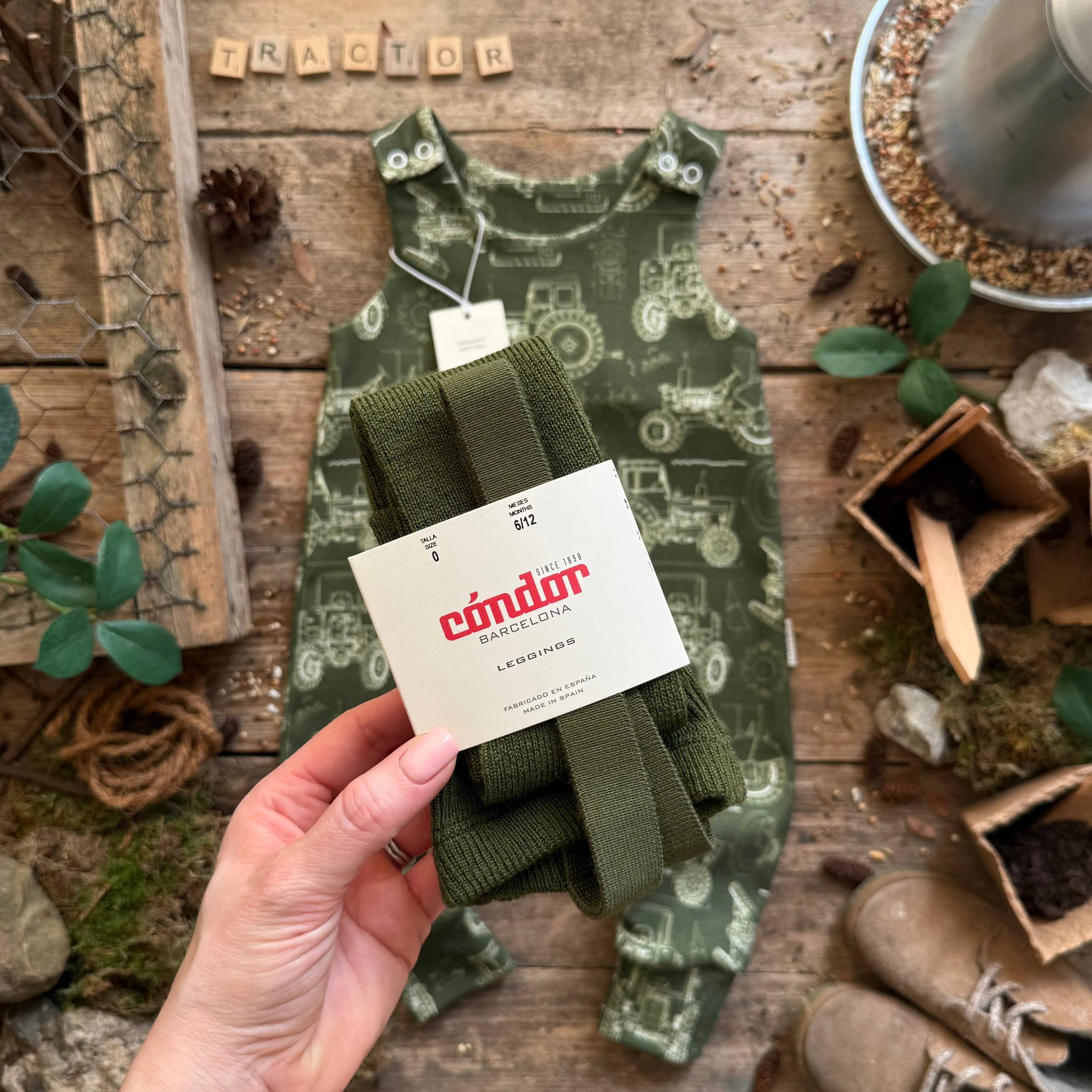 Tractor Blueprint Bloomer Romper | Ready To Post