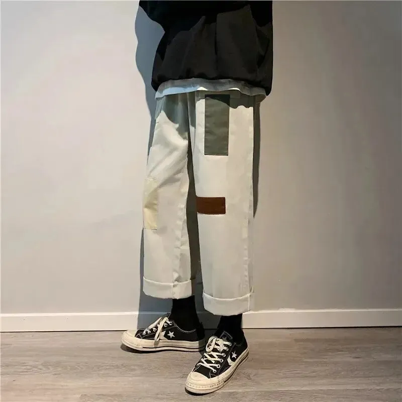 Trendy Patchwork Cargo Hose für Herren