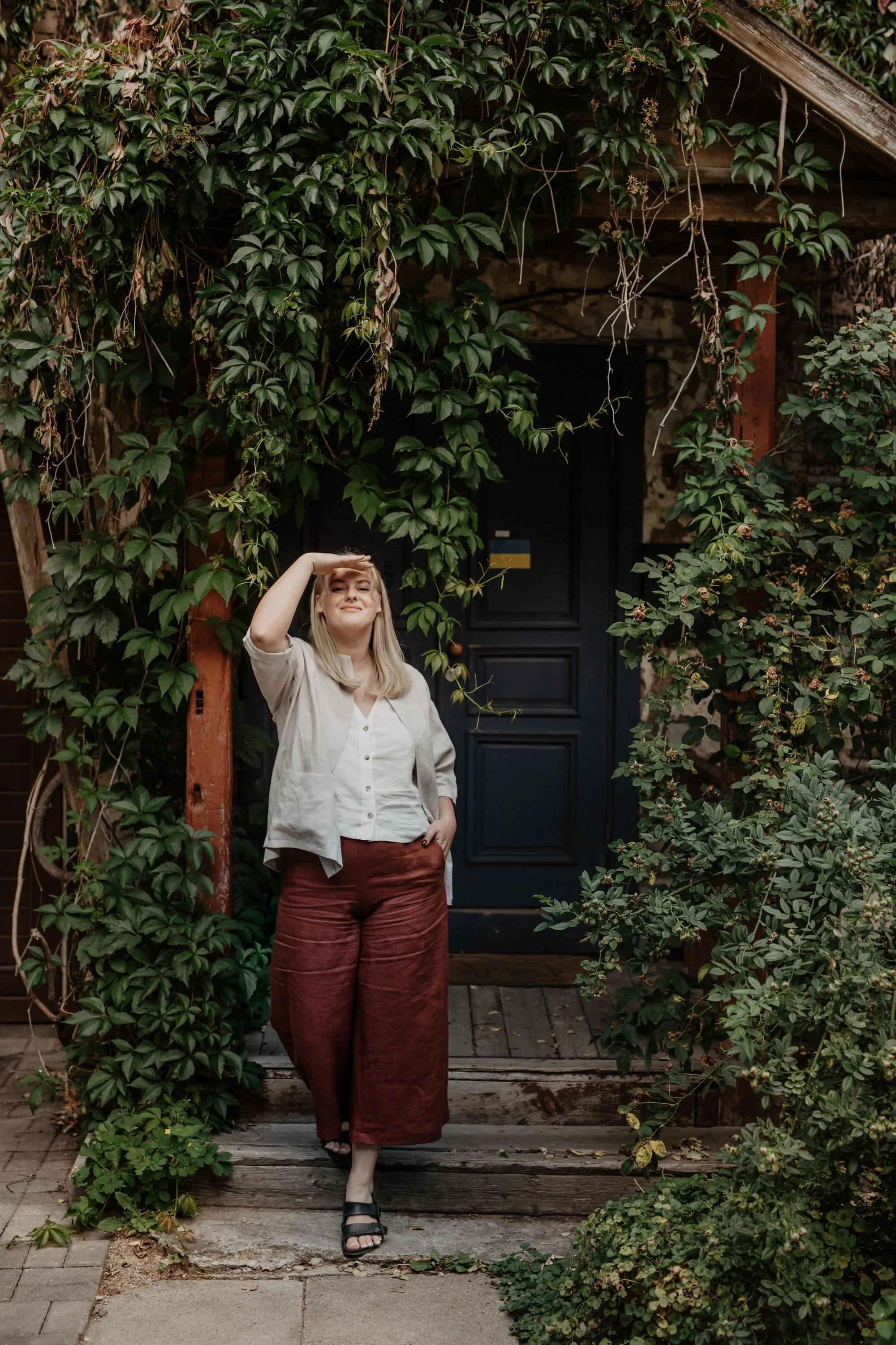 Tunis Linen Button Top | Multiple Colours