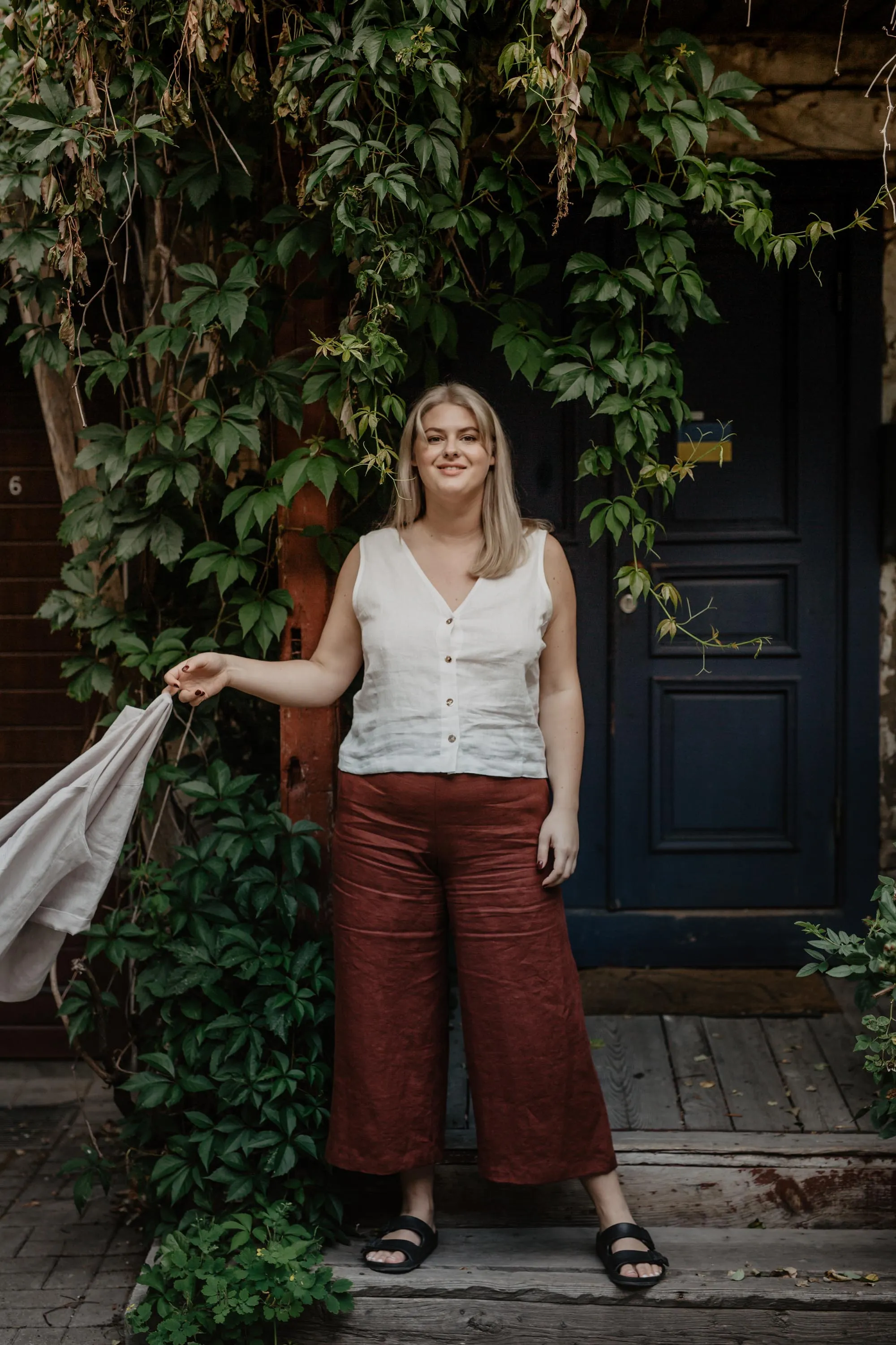 Tunis Linen Button Top | Multiple Colours