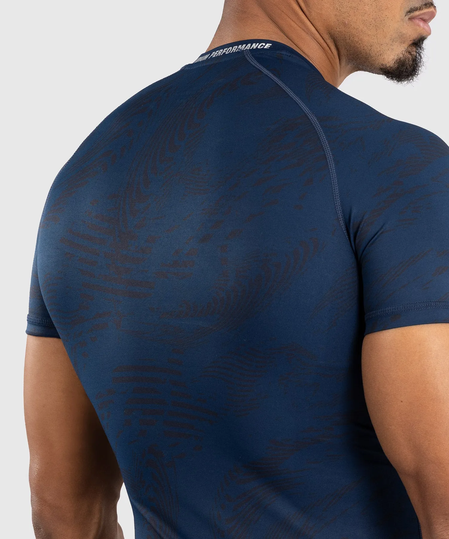 UFC Fusion by Venum Fight Week Performance Rashguard met Korte Mouwen voor Heren - Oceaanblauw