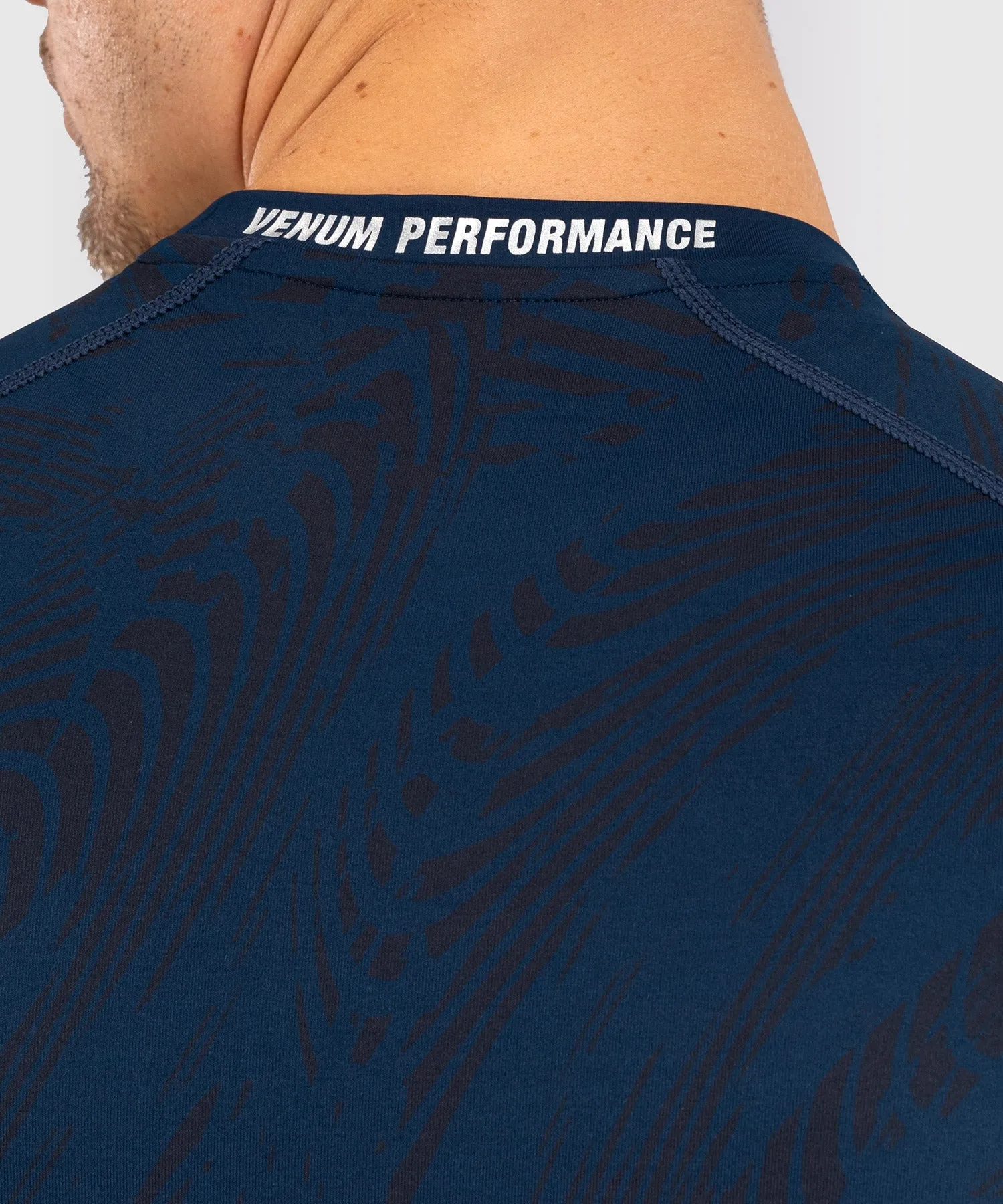 UFC Fusion by Venum Fight Week Rashguard a Manica Lunga Performance per Uomo - Blu oceanico