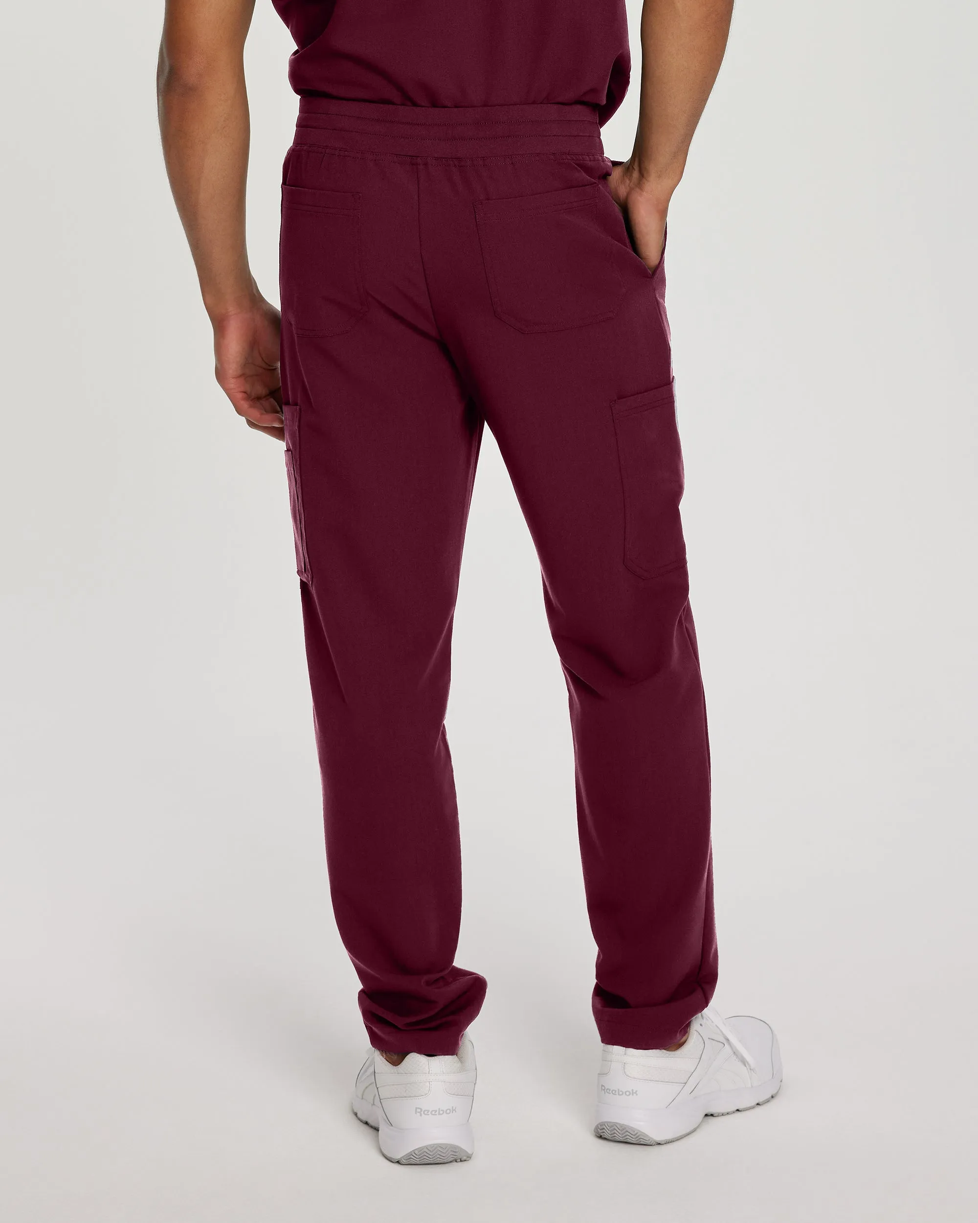 V-Tess 227 Men's Cargo Scrub Pants Wine