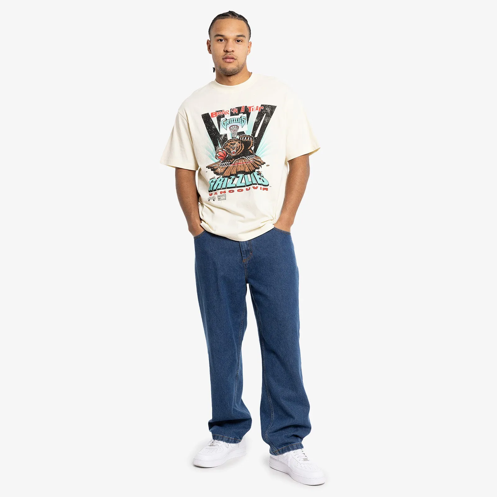 Vancouver Grizzlies Bear On The Tear Tee - Cream