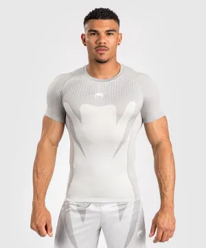 Venum Attack Heren Korte Mouw Rashguard - Zand