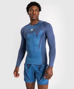 Venum Attack Rashguard a Maniche Lunghe da Uomo - Blu navy