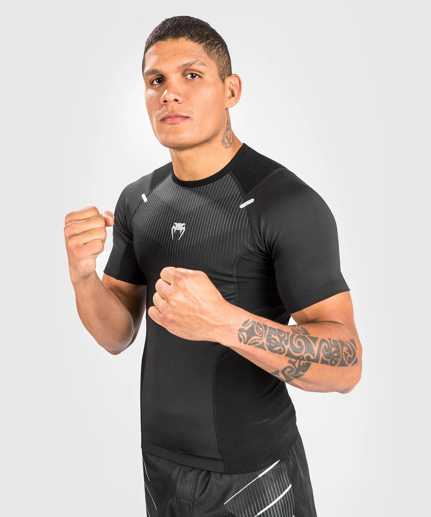 Venum Biomecha Rashguard maniche corte - nero/grigio