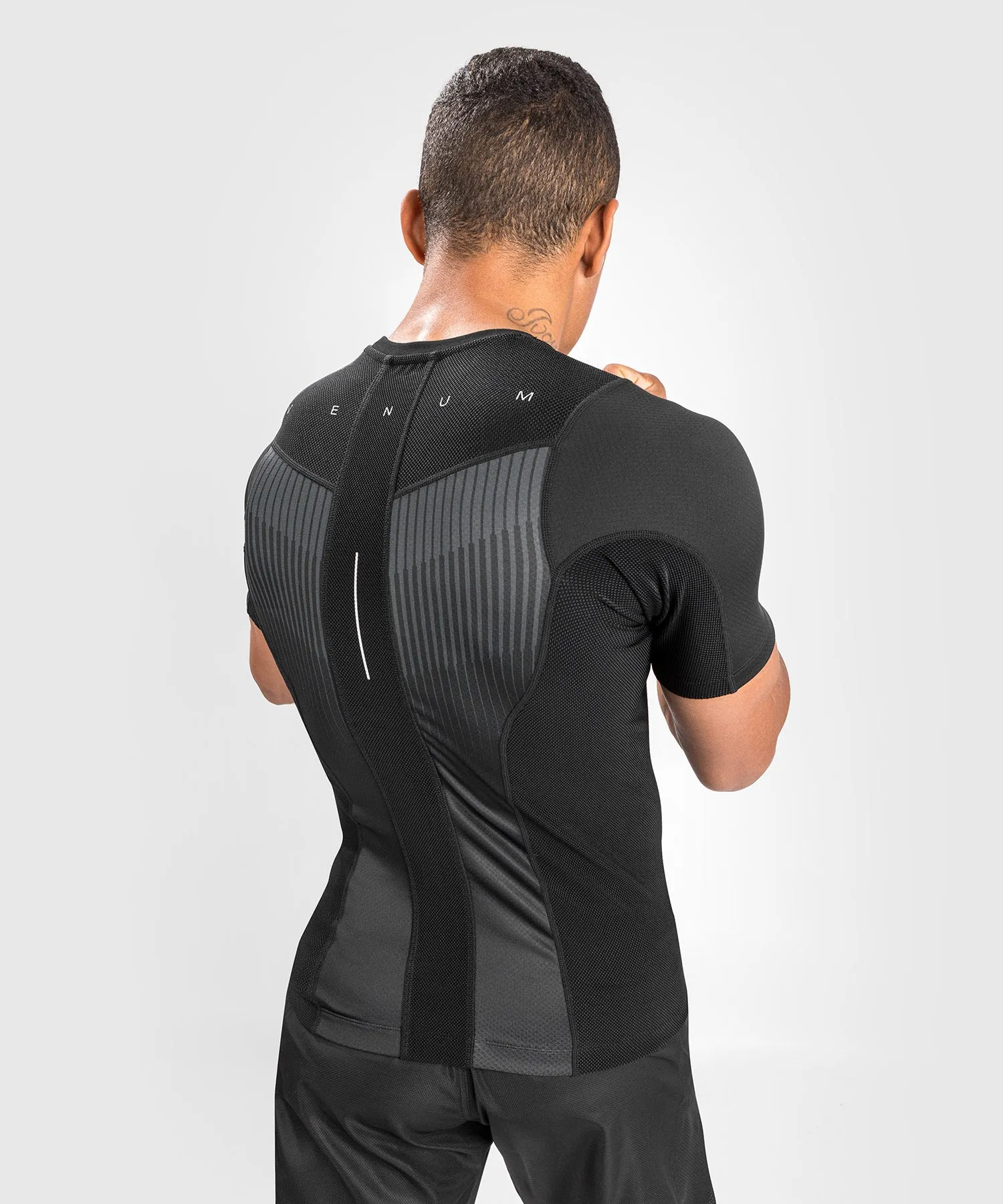 Venum Biomecha Rashguard maniche corte - nero/grigio