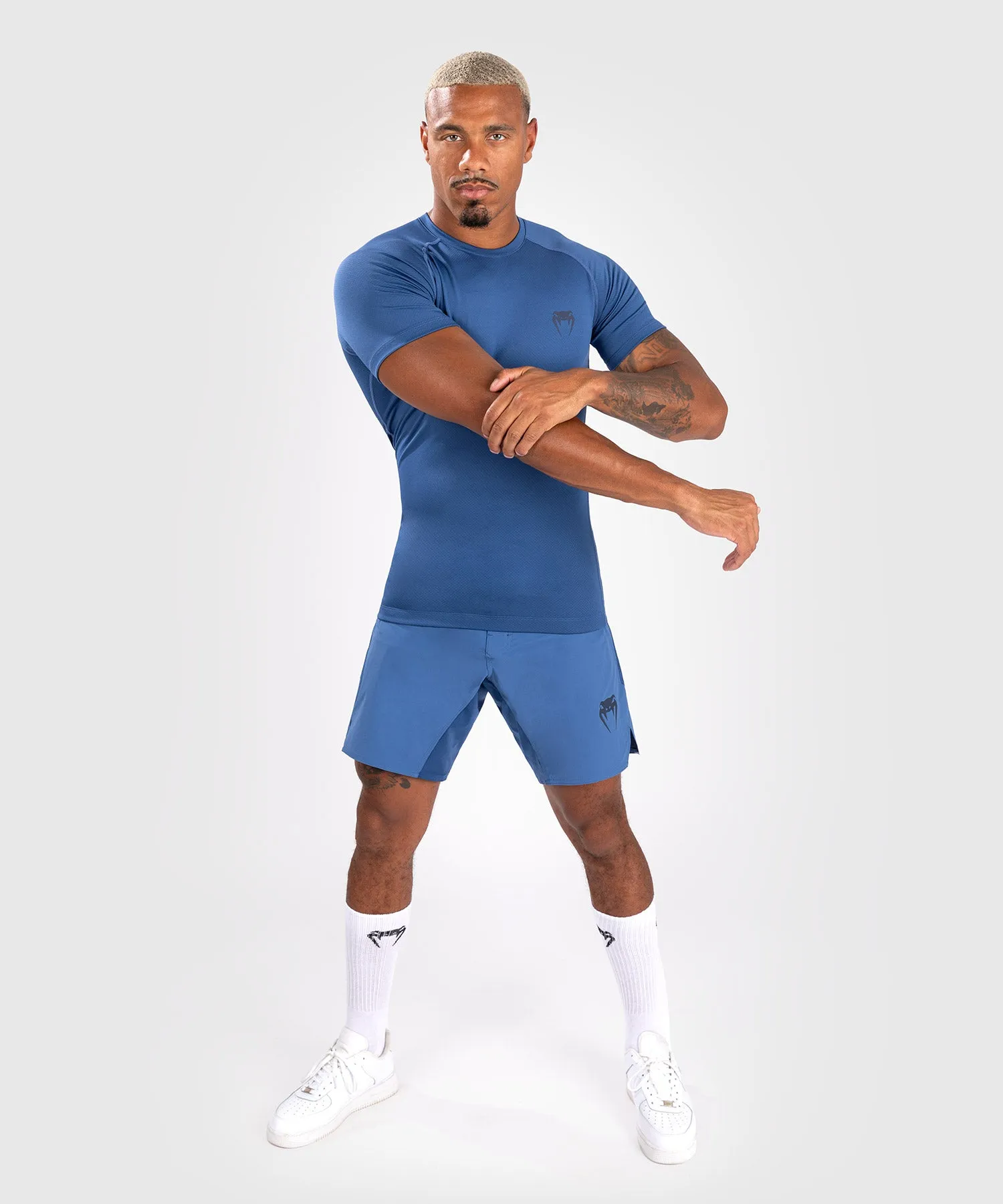 Venum Contender Rashguard a manica corta da uomo - Blu
