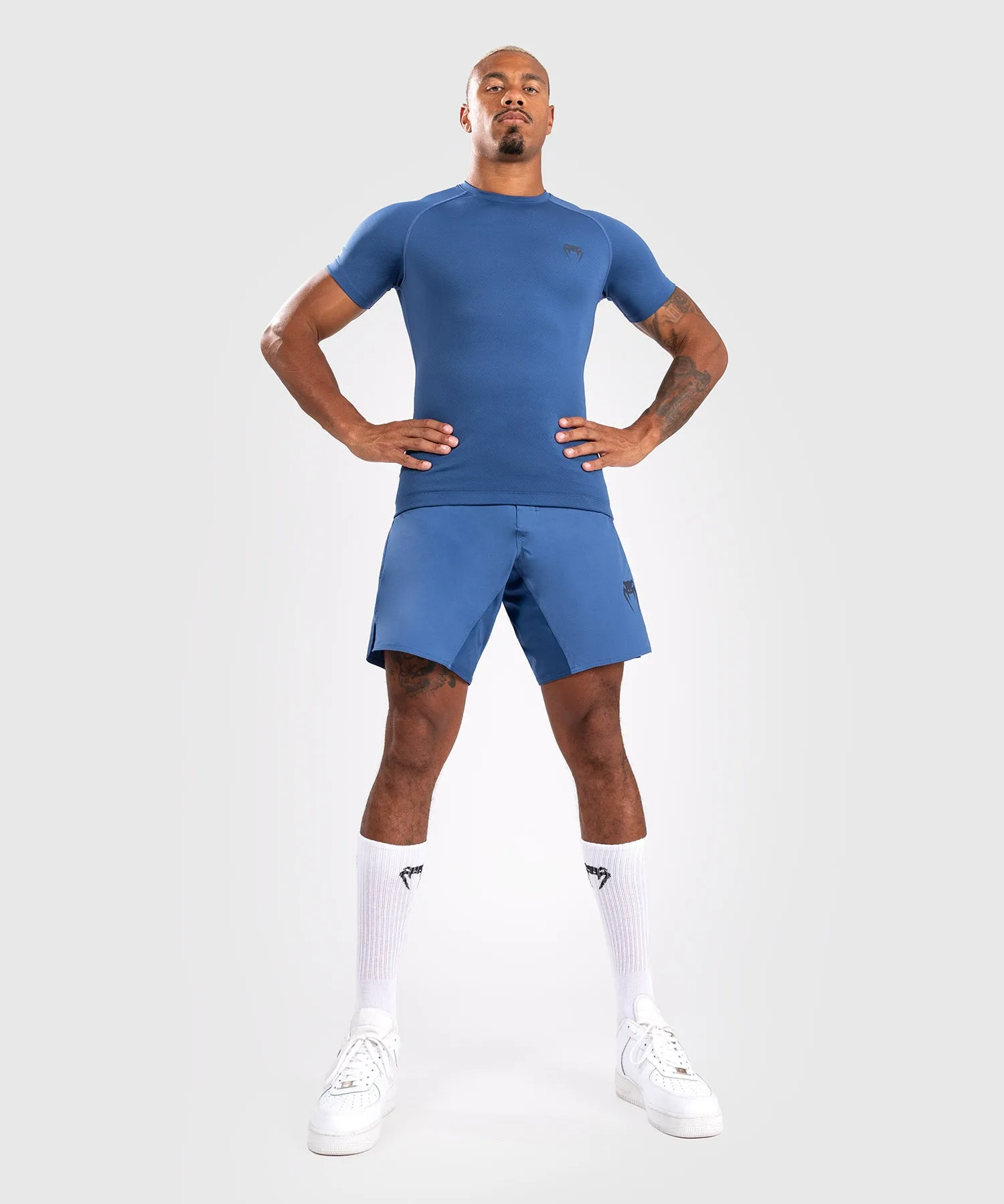 Venum Contender Rashguard a manica corta da uomo - Blu