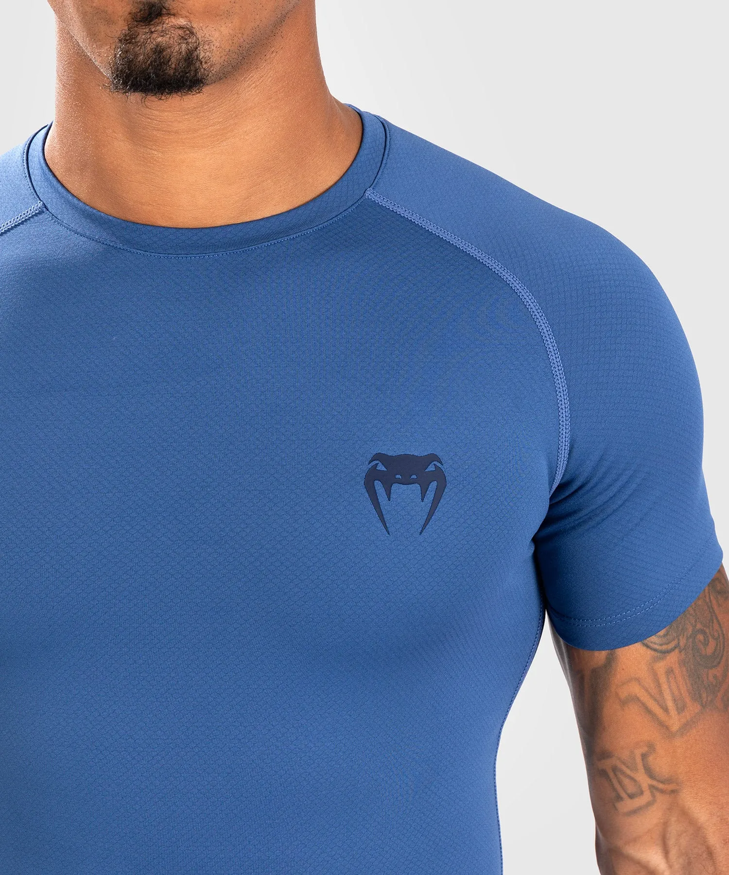 Venum Contender Rashguard a manica corta da uomo - Blu