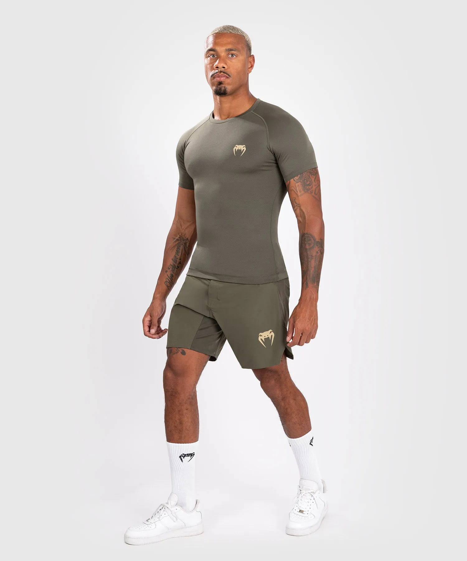 Venum Contender Rashguard a manica corta da uomo - Cachi