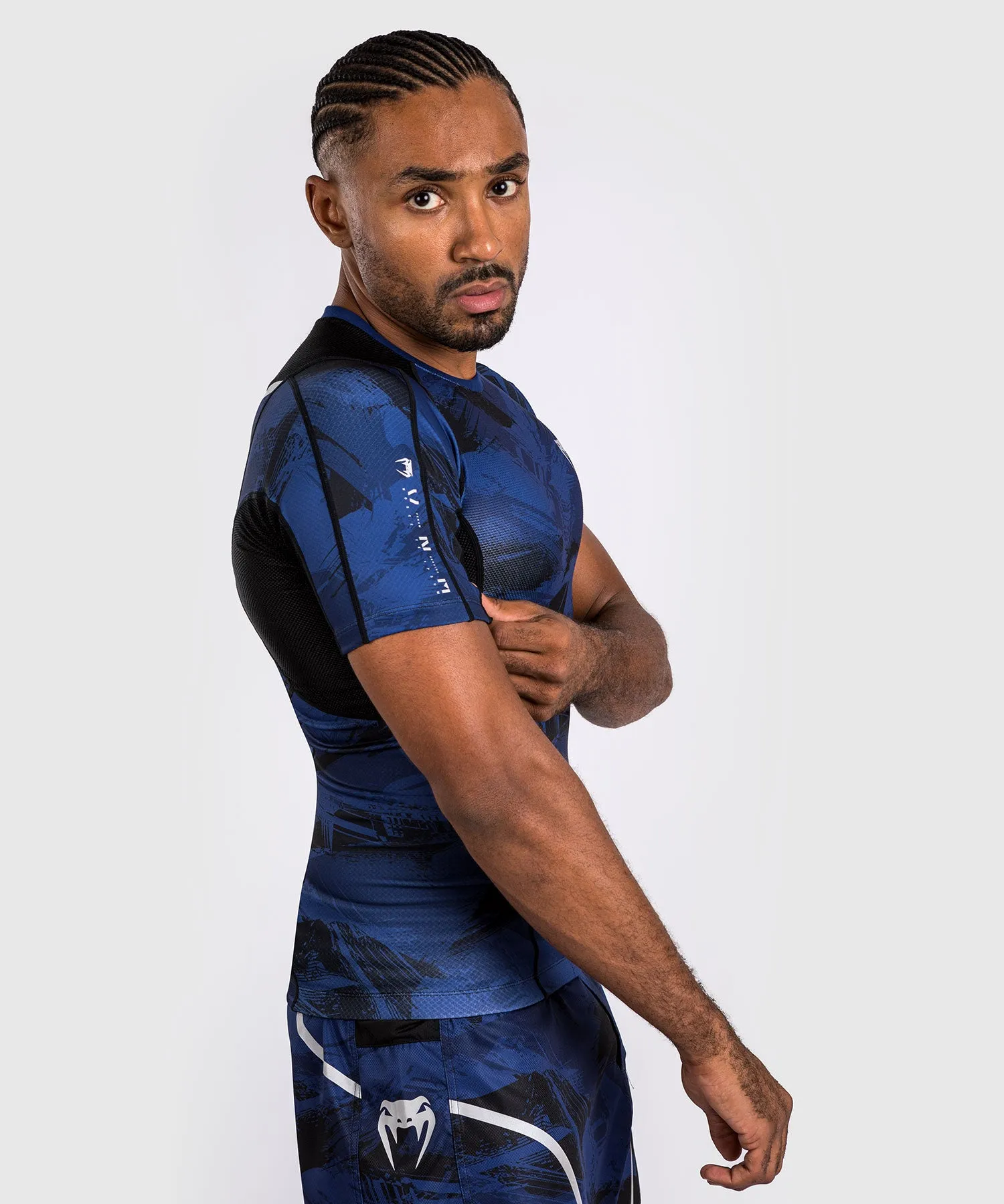 Venum Electron 3.0  Rashguard a manica corta - Blu navy