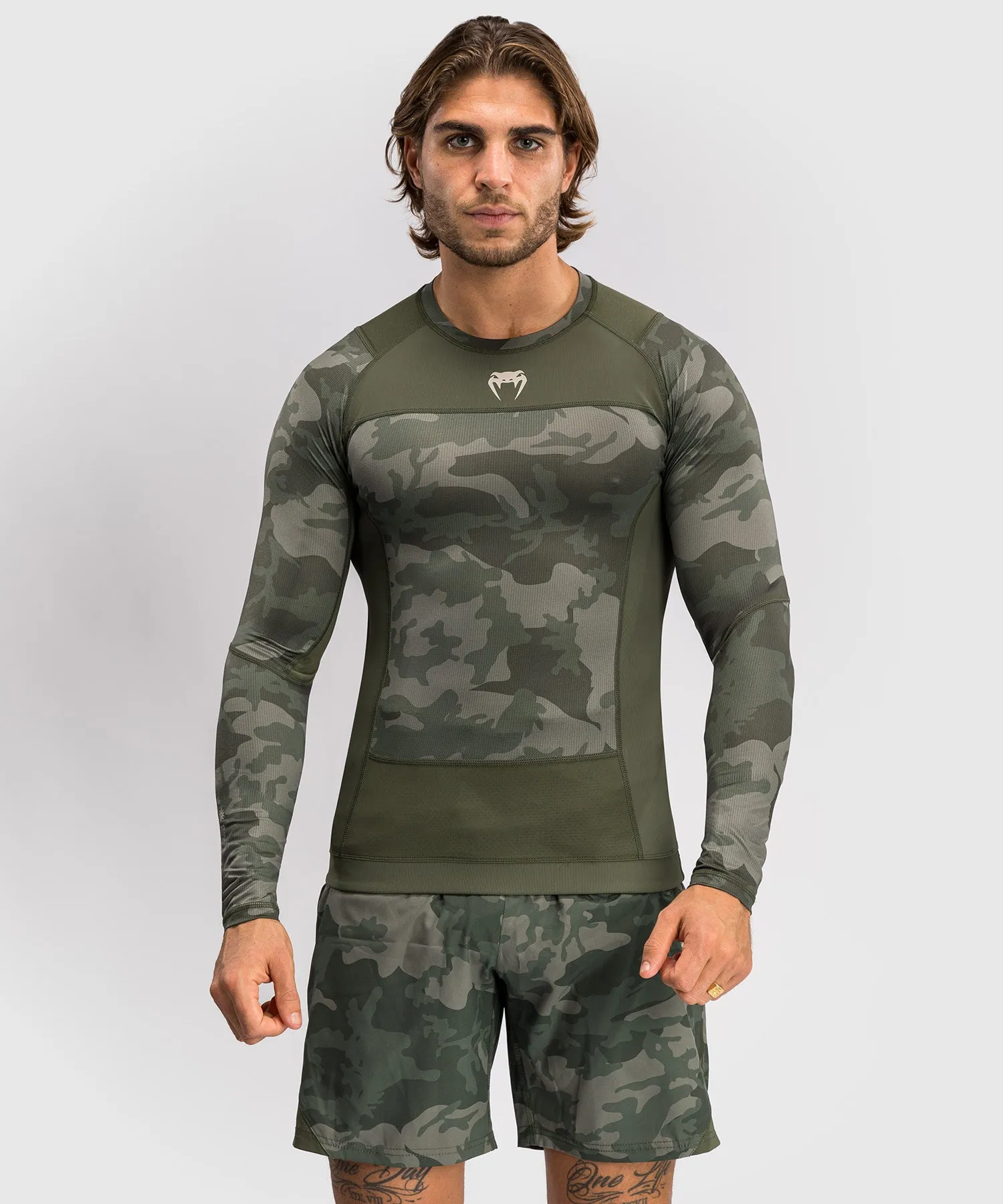 Venum G-Fit Air Lange Mouw Rashguard Heren - Legergroen