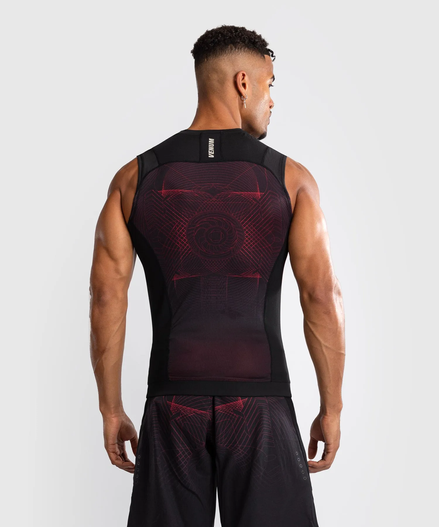 Venum G-Fit Air Mouwloze Rashguard Heren - Diepzwart / Vuurrood