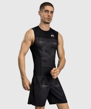Venum G-Fit Air Rashguard Senza Maniche da Uomo - Nero Profondo/Sabbia Del Deserto