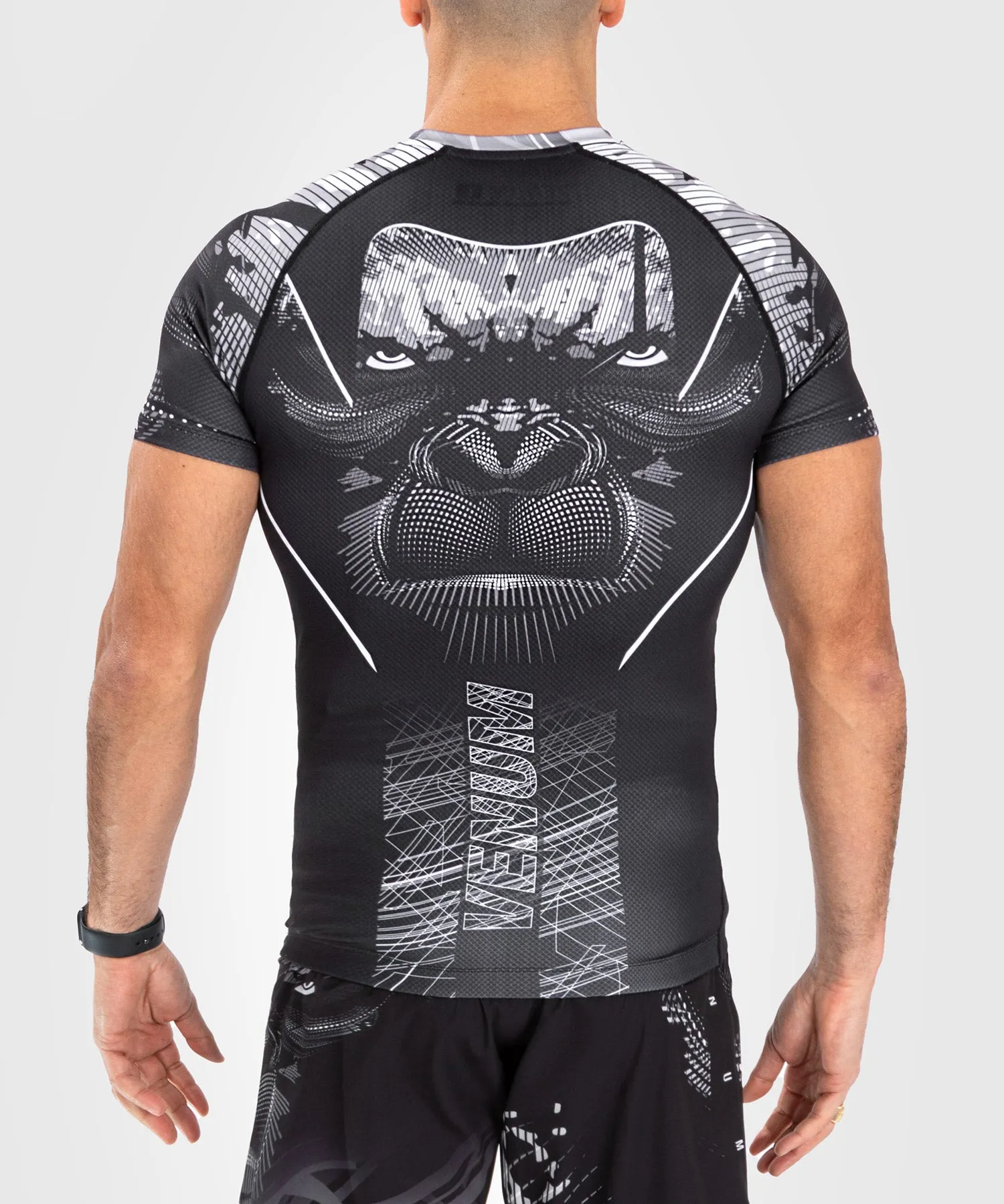 Venum Gorilla Jungle Rashguard a maniche corte - Nero/Bianco