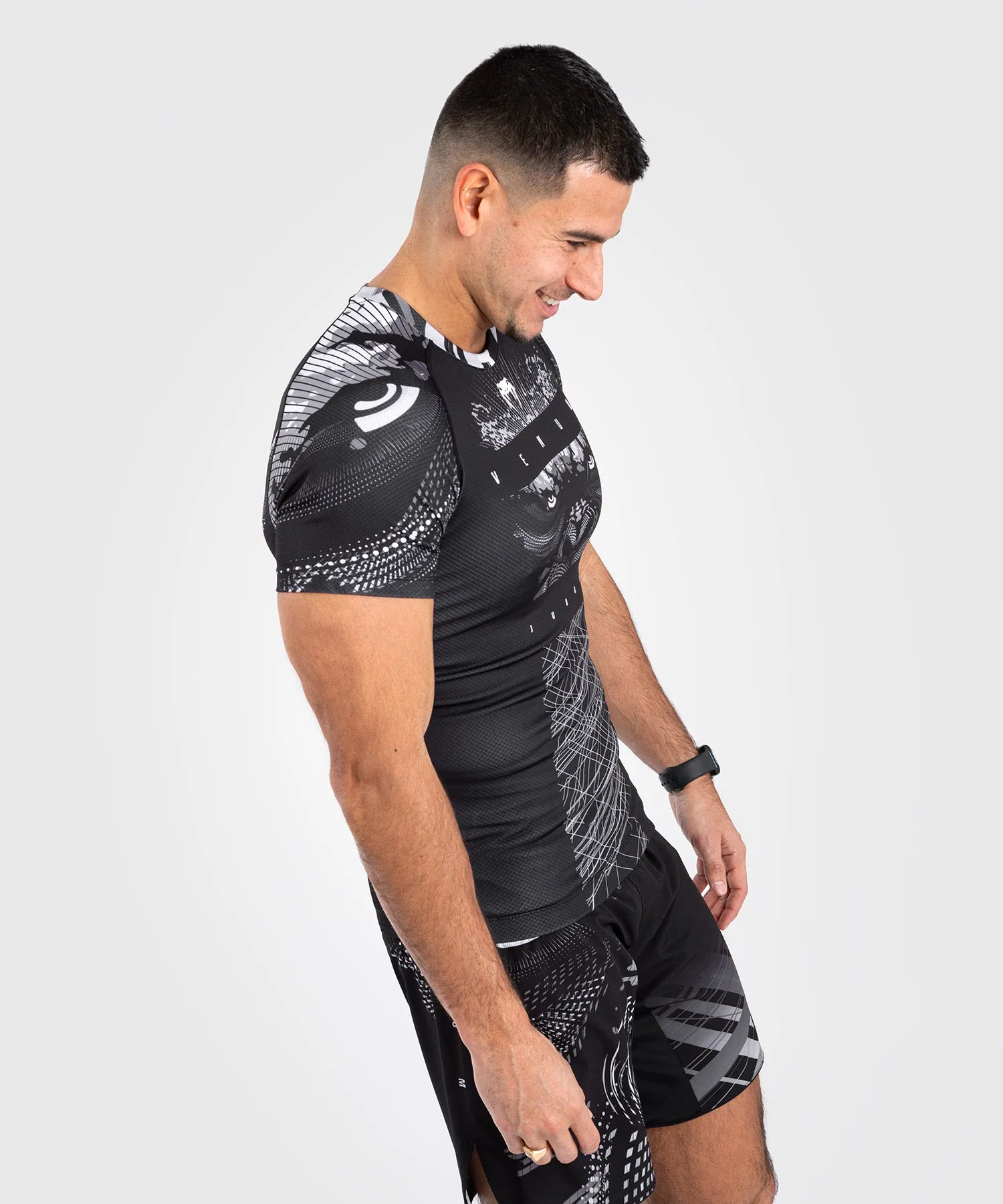 Venum Gorilla Jungle Rashguard a maniche corte - Nero/Bianco