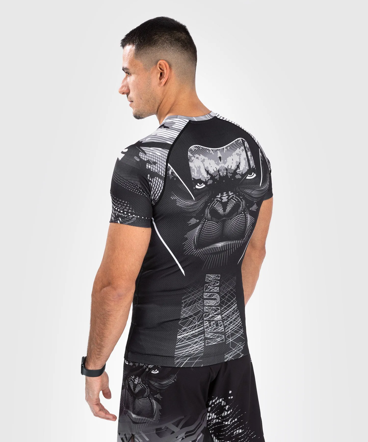 Venum Gorilla Jungle Rashguard a maniche corte - Nero/Bianco