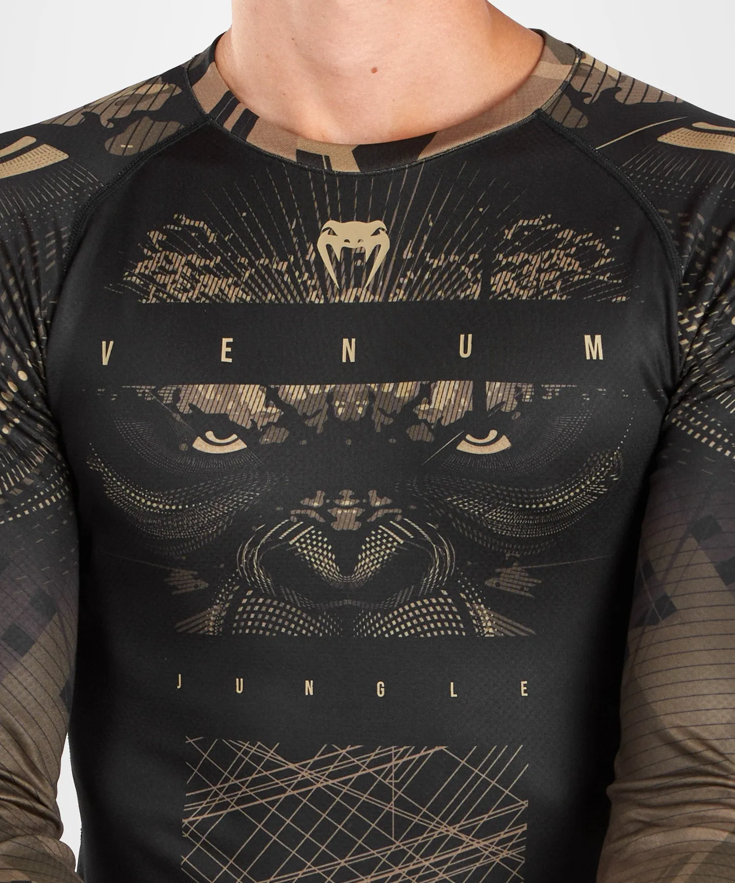 Venum Gorilla Jungle Rashguard a Maniche Lunghe - Nero/Sabbia
