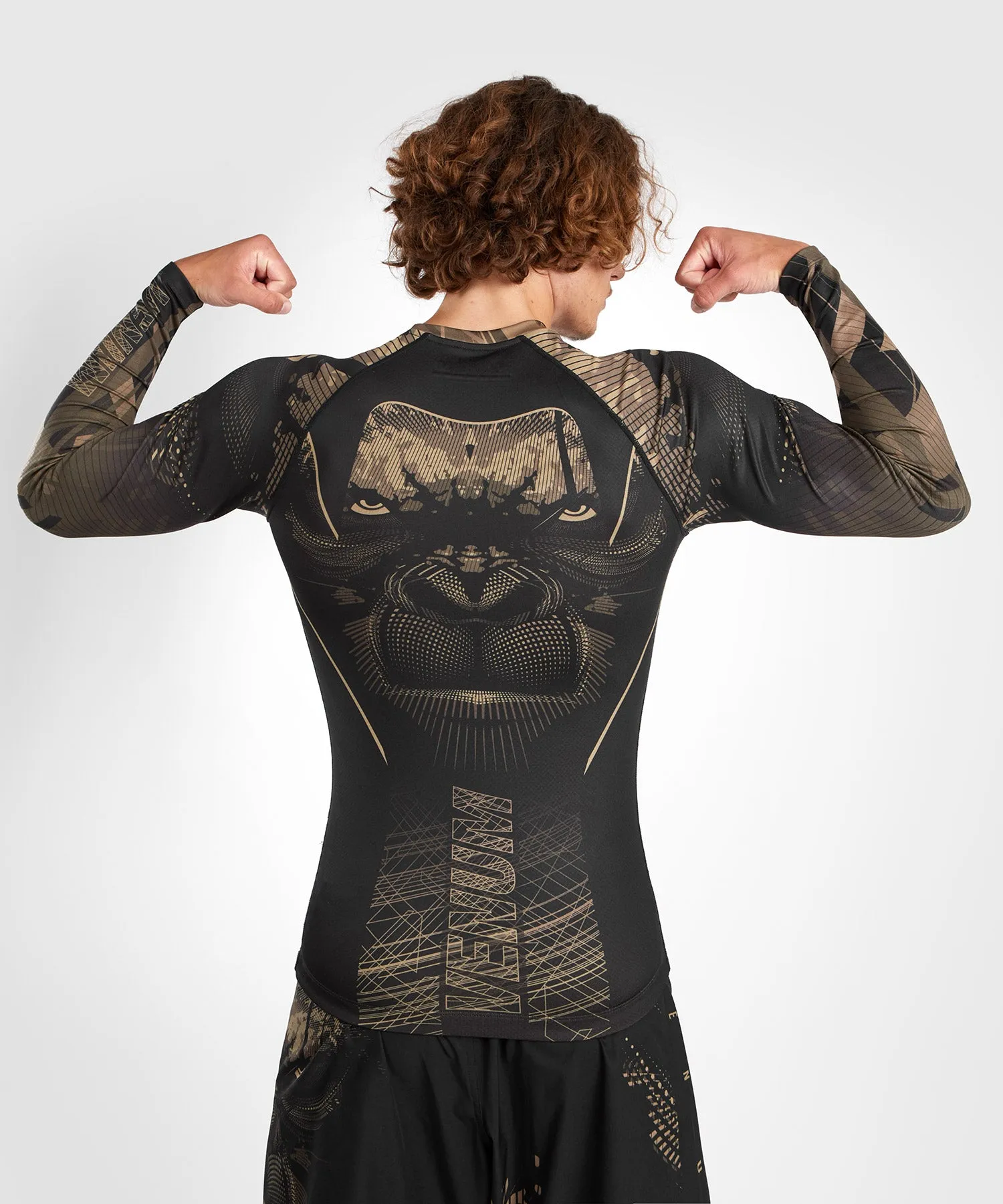 Venum Gorilla Jungle Rashguard a Maniche Lunghe - Nero/Sabbia