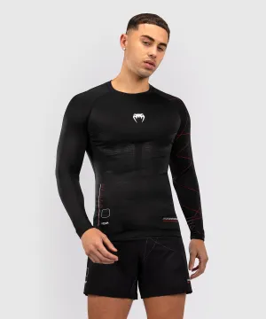 Venum Tactical XT Heren-Rashguard met lange mouwen - Zwart/Vuurrood