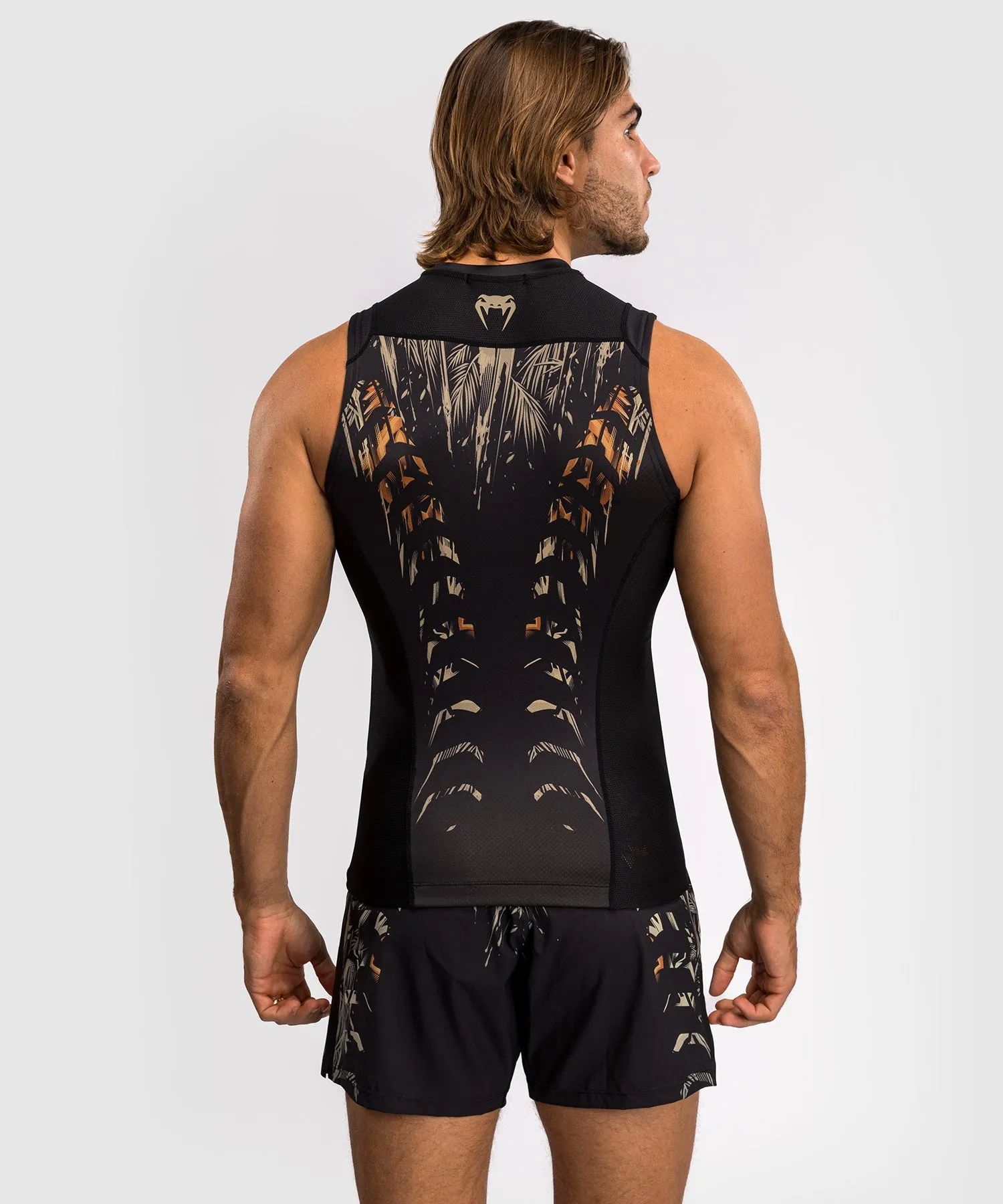 Venum Tiger Rashguard Senza Maniche Uomo - Nero/Arancione Neon