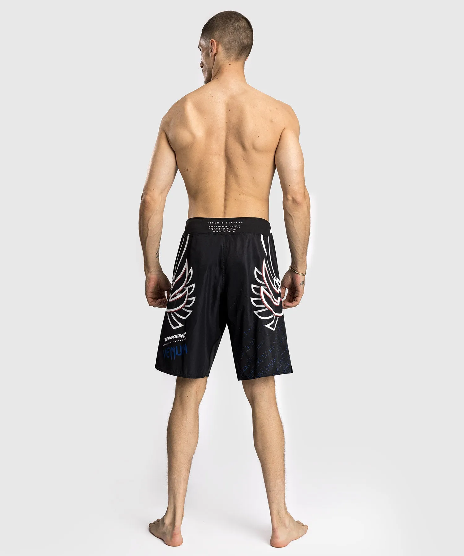 Venum x TEKKEN 8 - Jin Kazama Vecht Shorts - Blauw/Zwart/Wit