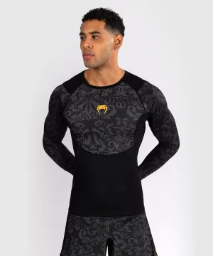 Venum x Topuria Unmatched Edition Maglia a Maniche Lunghe Rashguard - Nero/Oro