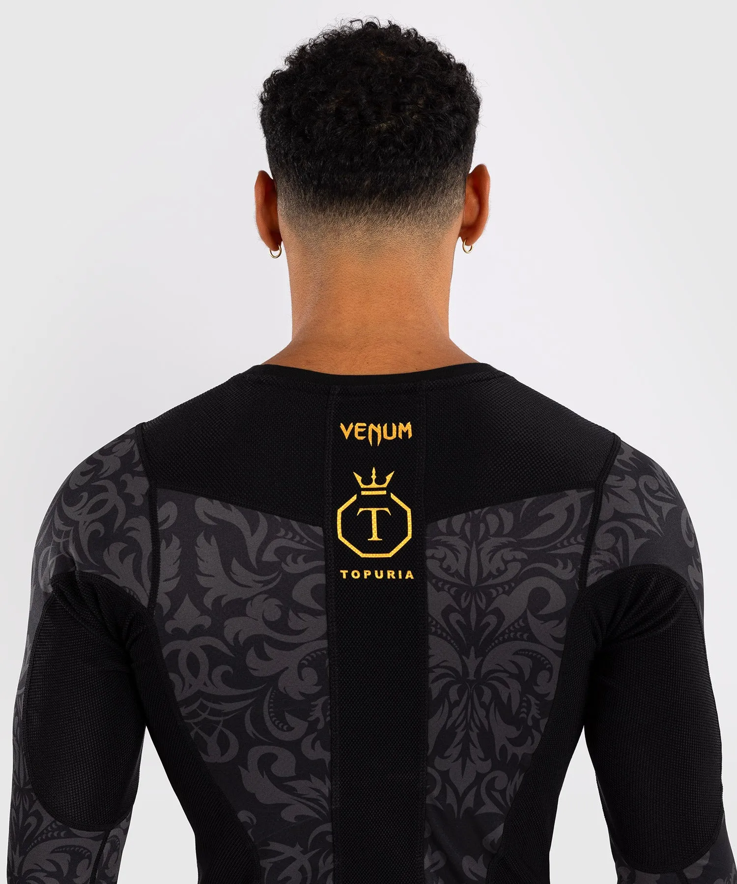Venum x Topuria Unmatched Edition Maglia a Maniche Lunghe Rashguard - Nero/Oro