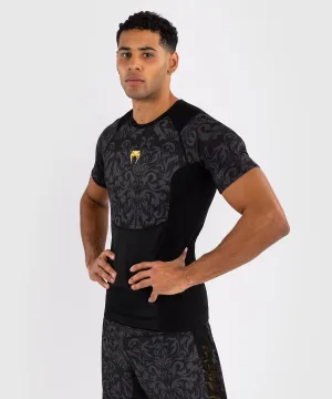 Venum x Topuria Unmatched Edition Maglietta a Maniche Corte Rashguard - Nero/Oro