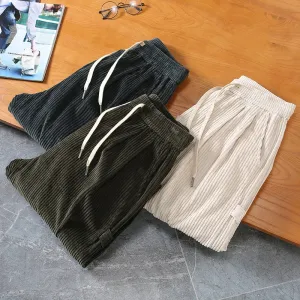 Vintage Men's Autumn Cargo Pants - New Multi-Pocket Loose Retro Casual Trousers