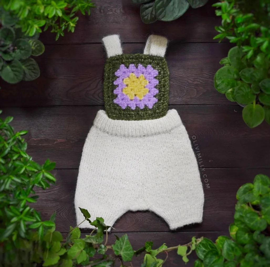 Violets Romper |off white| in stock (6-9m)