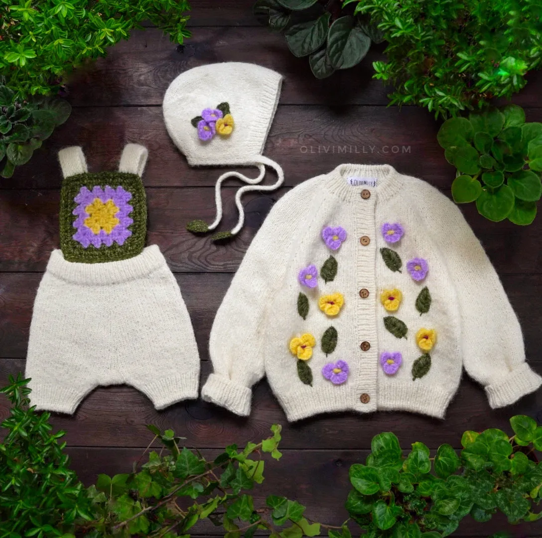 Violets Romper | Off White