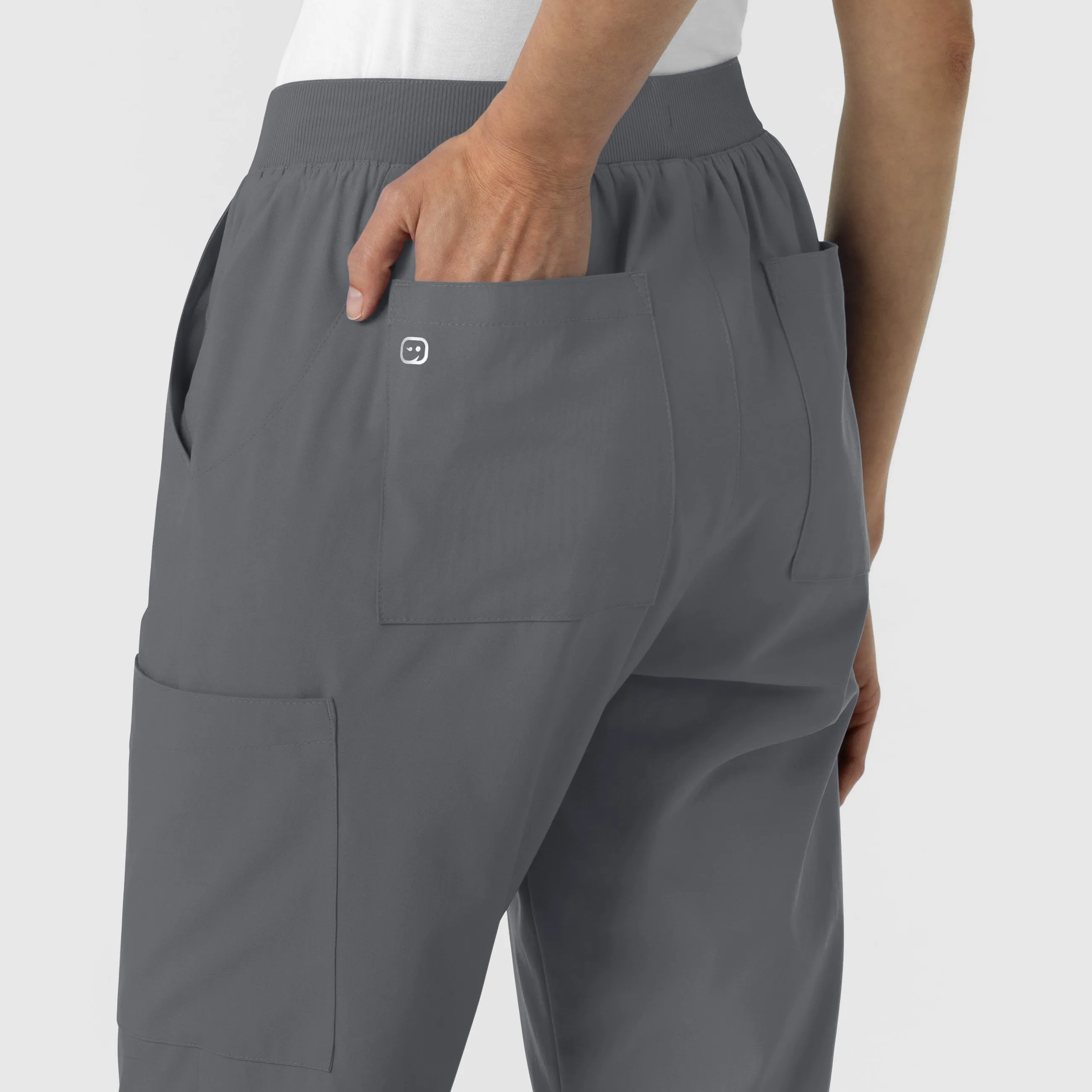 W123 5145 Cargo Utility Scrub Pants Pewter