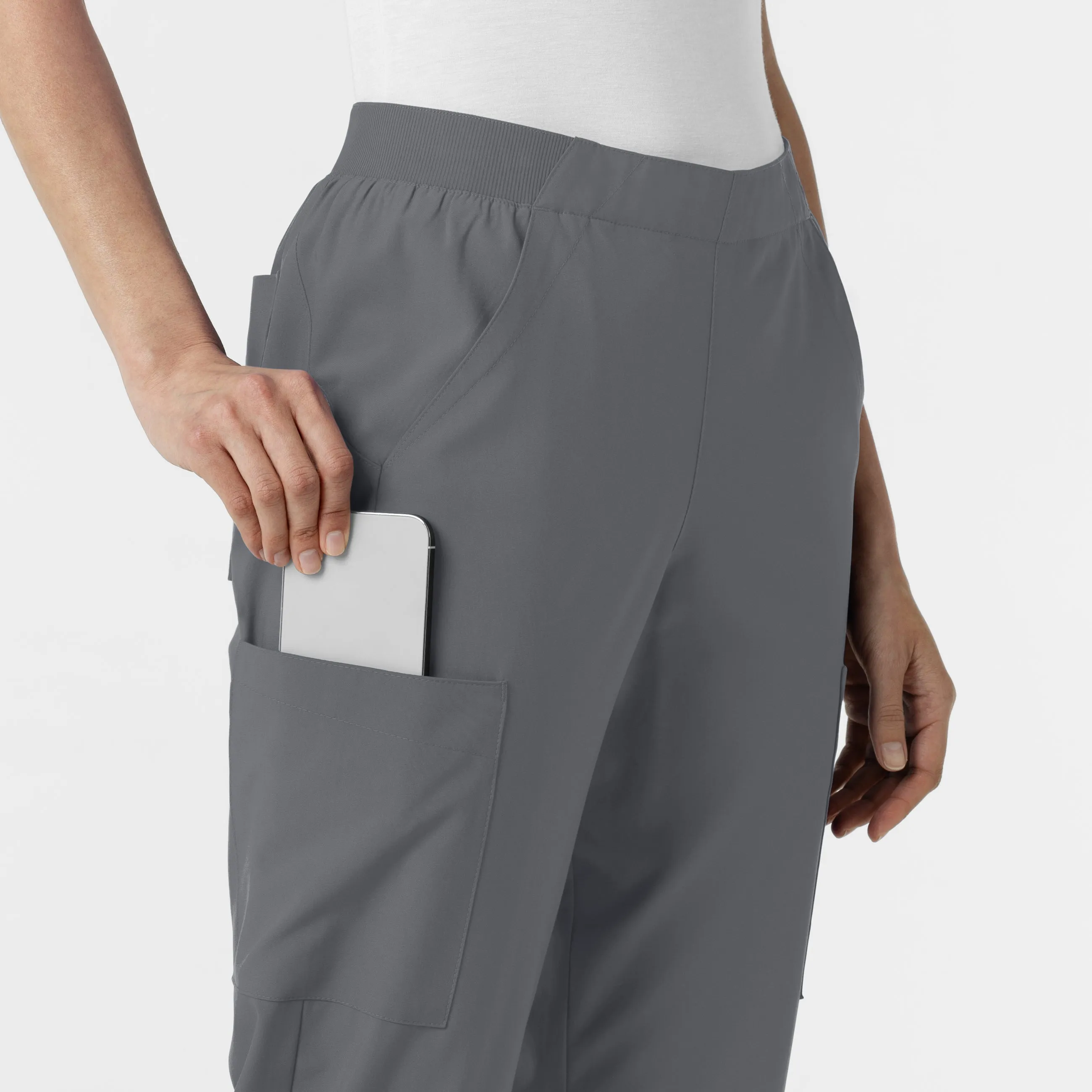 W123 5145 Cargo Utility Scrub Pants Pewter