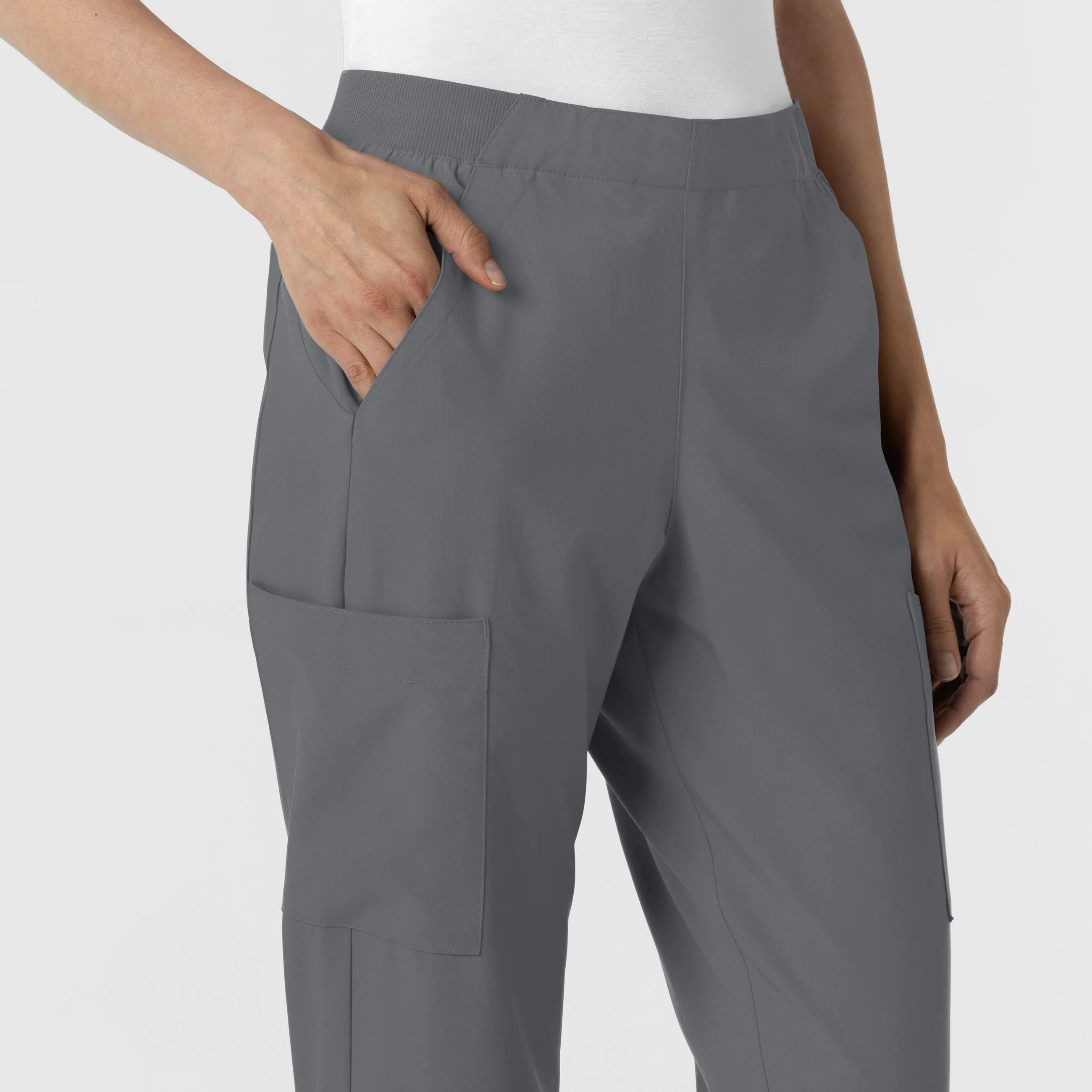 W123 5145 Cargo Utility Scrub Pants Pewter
