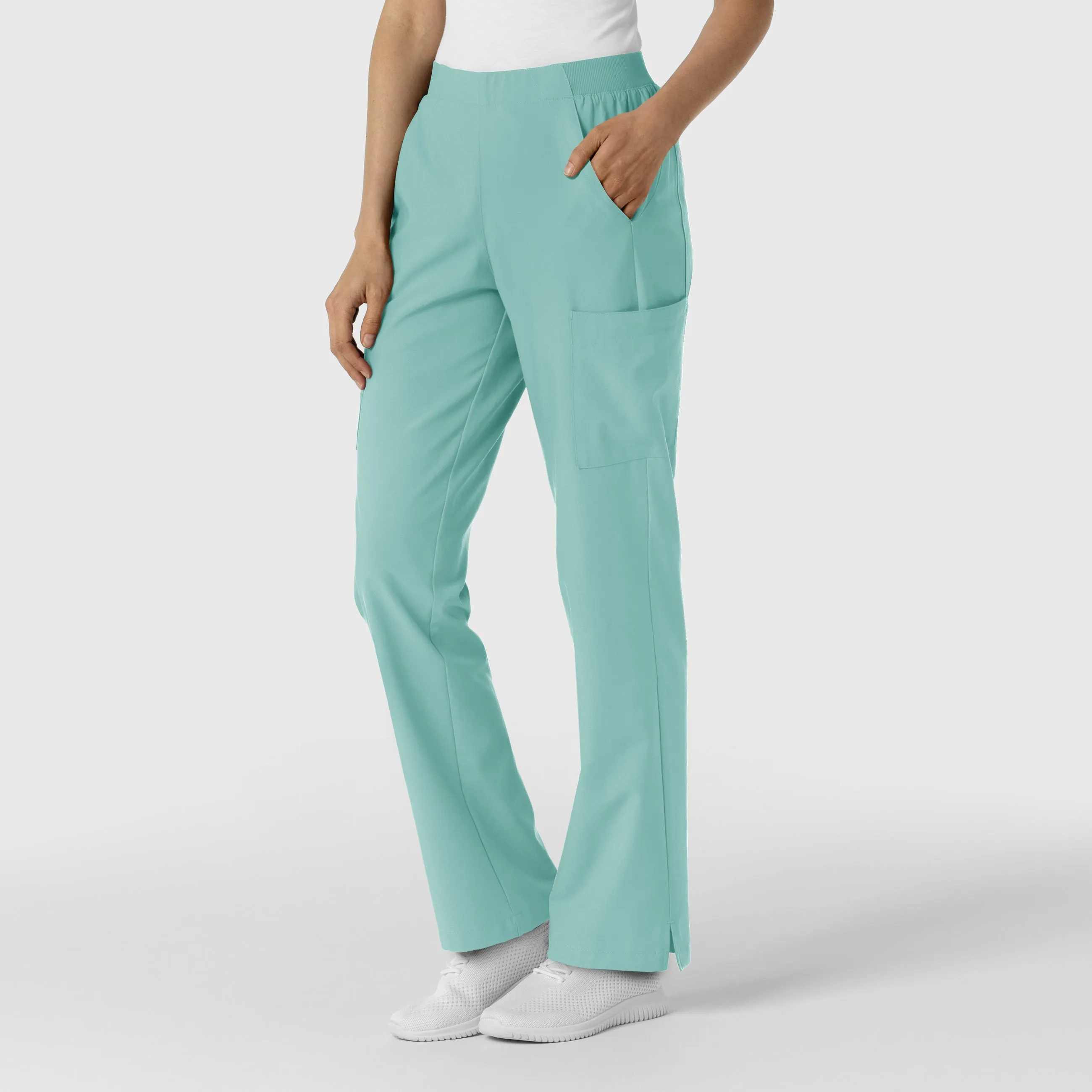 W123 5145 Cargo Utility Scrub Pants Turquoise