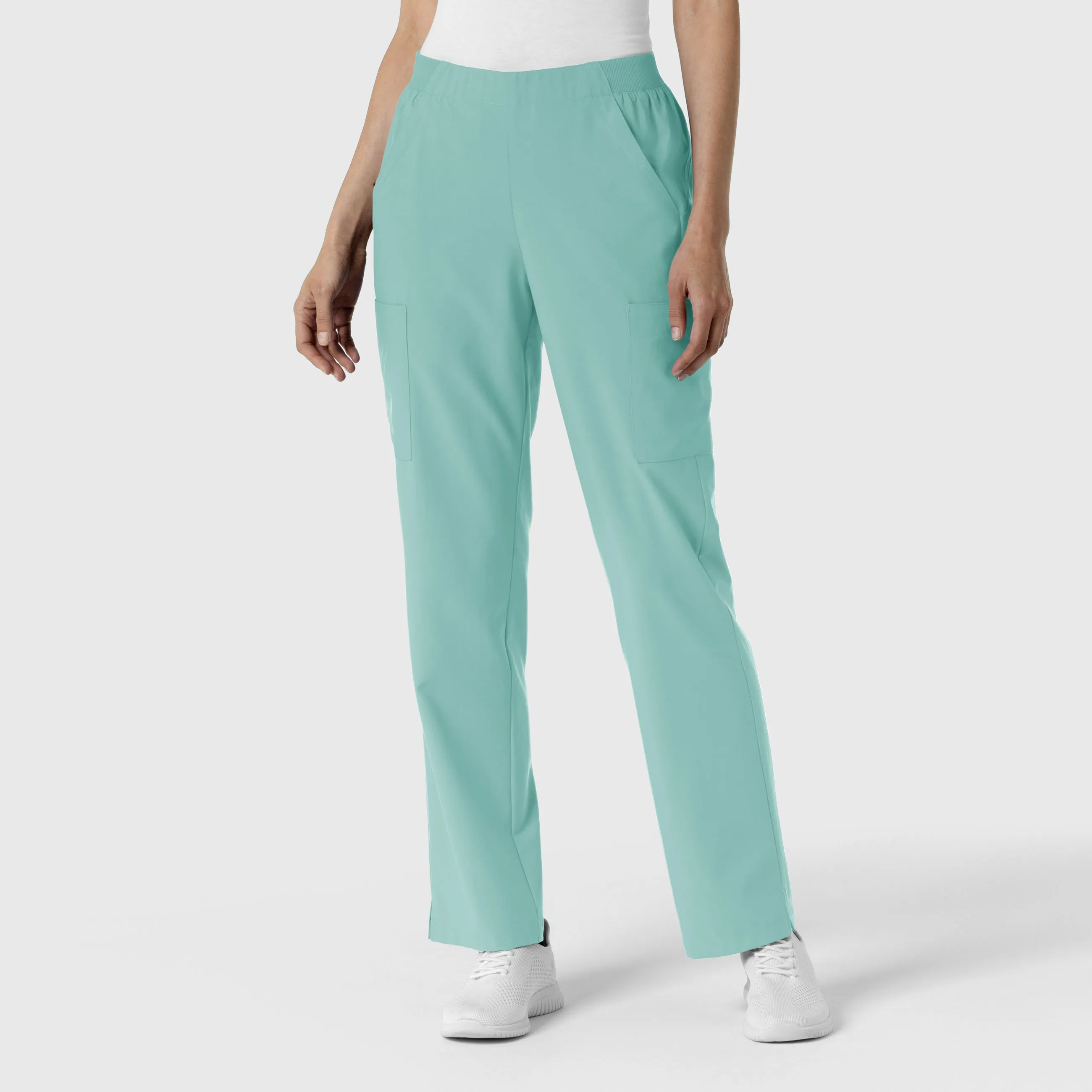 W123 5145 Cargo Utility Scrub Pants Turquoise