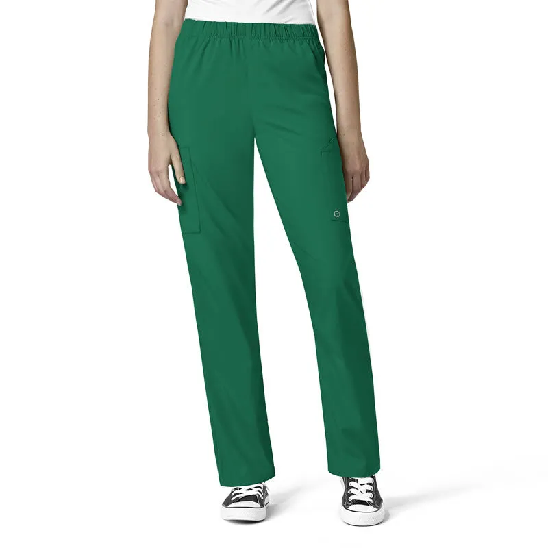 W123 5855 Unisex Multi-Cargo Scrub Pants Hunter